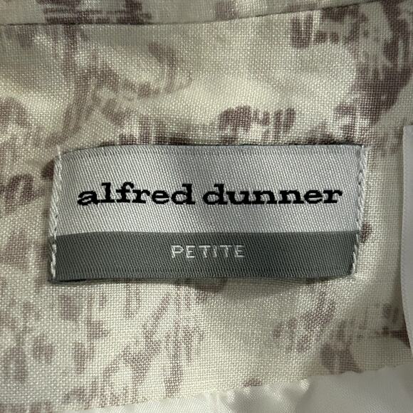 Alfred Dunner Womens Zip-up Jacket. Gray & White Print - Picture 12 of 13